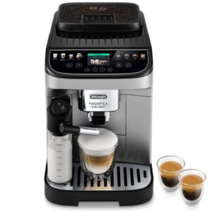 ECAM31080SB Espresso Machine Magnifica with LatteCrema Hot milk system and one-touch recipes