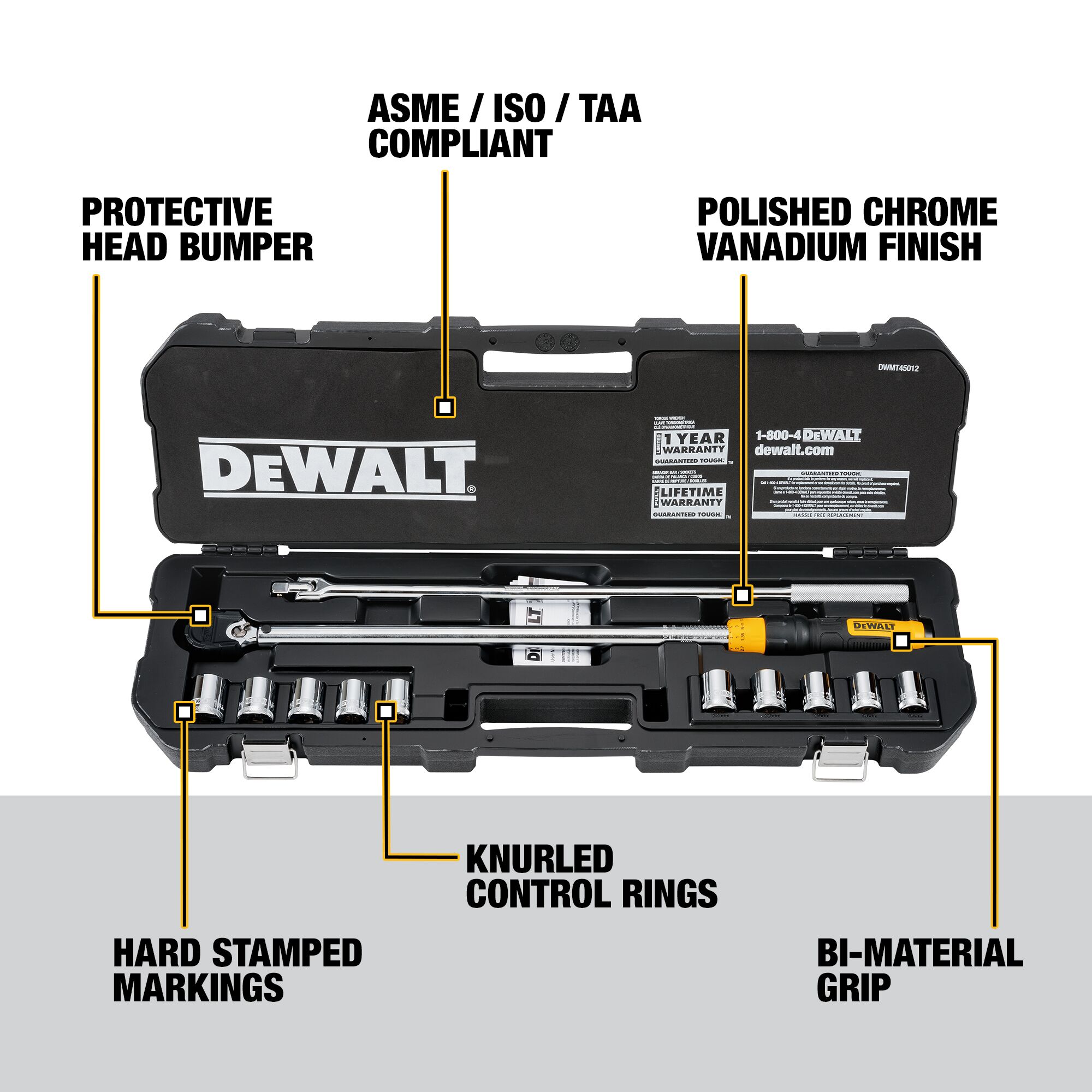 Llave Dinamométrica DEWALT DWMT45012 - Imagen 5