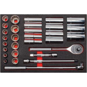 Proto J54126K foamed socket set product image / Proto J54126K foamed socket set imagen del producto