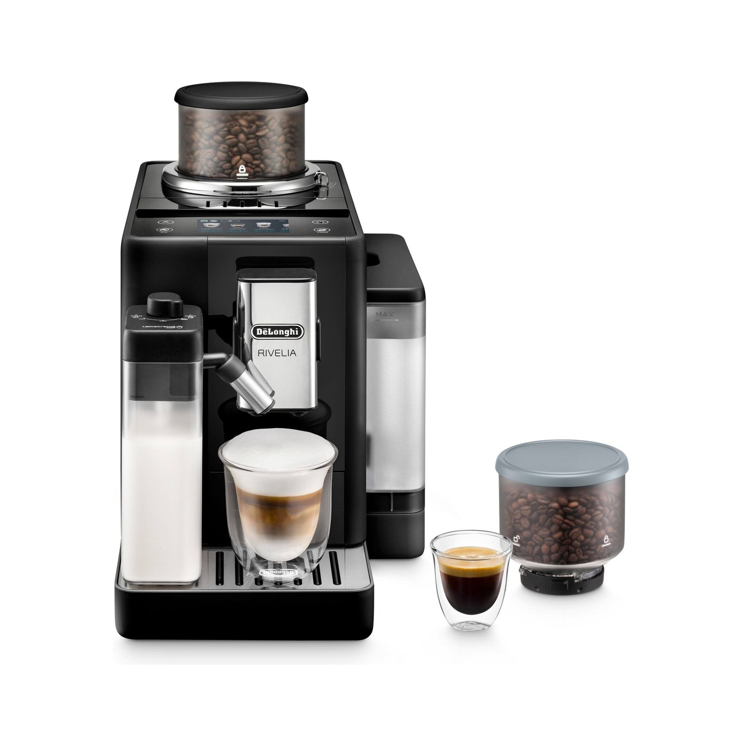 DeLonghi EXAM44055B Rivelia espresso machine — Máquina de Espresso DeLonghi EXAM44055B, cafetera superautomática DeLonghi Rivelia