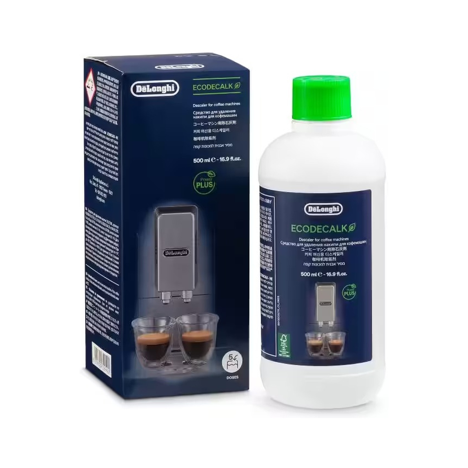 DeLonghi DLSC500 Descaler EcoDecalk 16.90 oz / Descalcificador DeLonghi