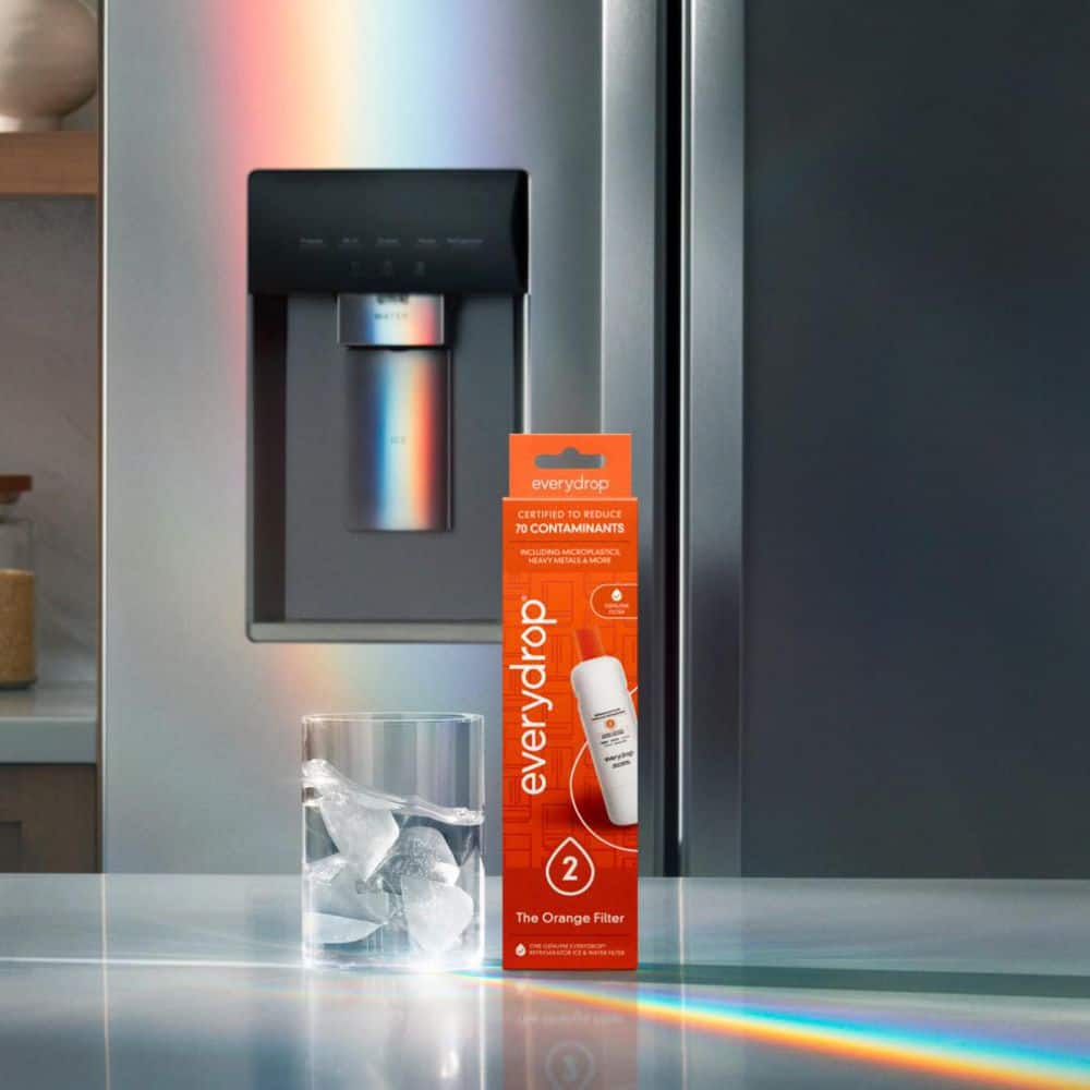 everydrop EDR2RXD1 Orange Filter with refrigerator water dispenser