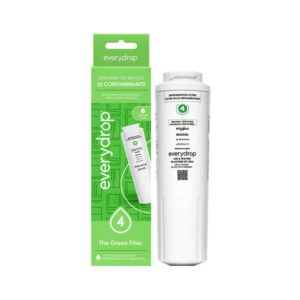 everydrop EDR4RXD1 refrigerator water filter — Green Filter, box and cartridge (Filter 4)