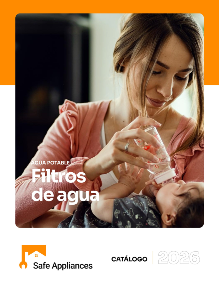Catálogo de repuestos — portada de filtros de agua Safe Appliances