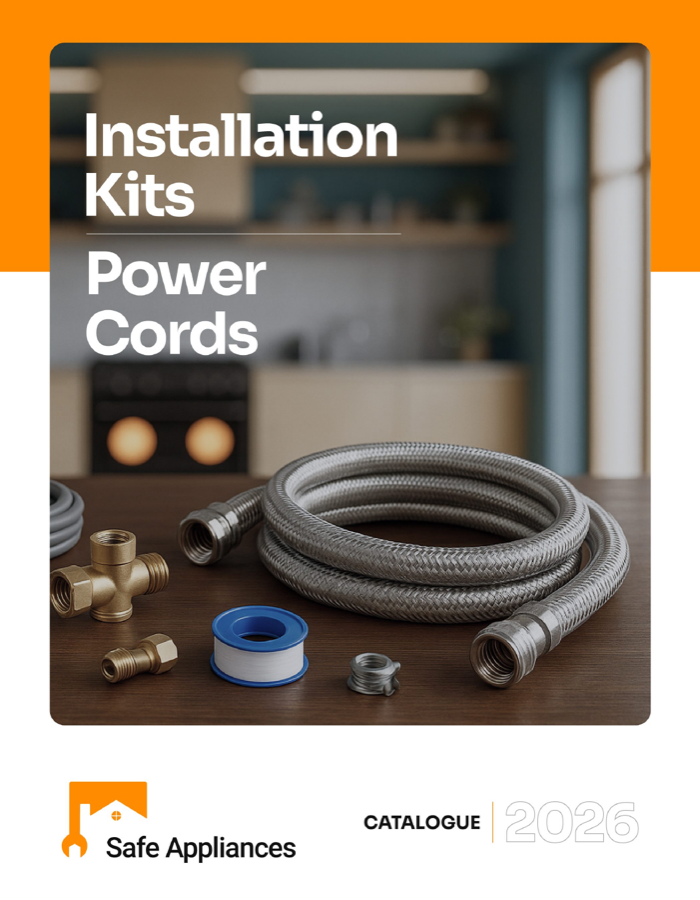 Wholesale appliance parts catalog — Safe Appliances installation kits cover