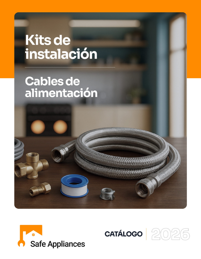 Catálogo de repuestos — portada de kits de instalación Safe Appliances