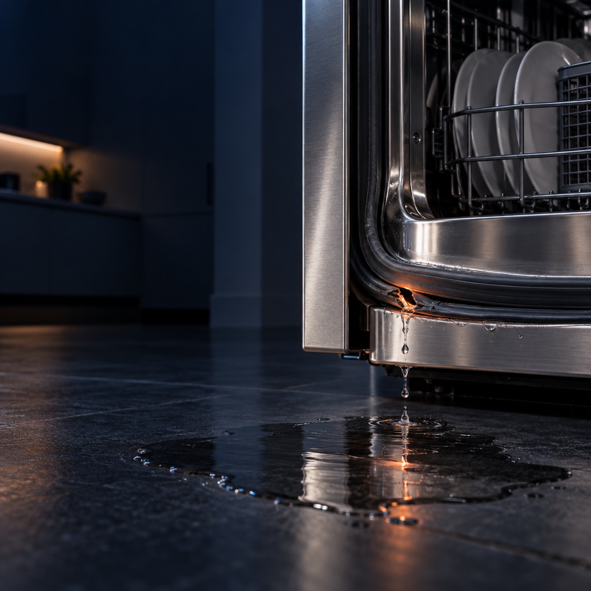 dishwasher leaking - water on the floor